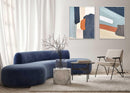 Quadro Dipinto a Mano Fabrics 1 da 80x100 cm. Agave