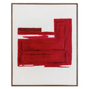 Agave | Quadro con cornice “Racing Red” 80x100 cm