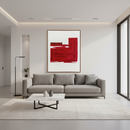 Agave | Quadro con cornice “Racing Red” 80x100 cm