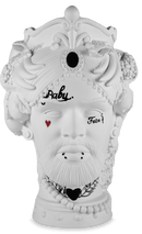 Testa Cameo decorativo Il Trasgressivo H. 14 cm. Baci Milano