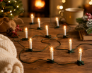 Kaemingk | Festone di Candele Natalizie Led con Clip - Luce Calda Classica