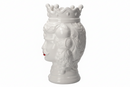Mastercraft | Vaso Testa Principe / Principessa con Bocca Rossa H.39 cm
