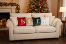 Fiori di Lena | Set 4 cuscini in velluto con scritta oro Natale