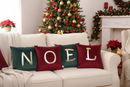 Fiori di Lena | Set 4 cuscini in velluto con scritta oro Natale
