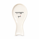 Simple Day | Poggiamestoli Natalizio “Appoggia Qui” in Gres 24,8 cm