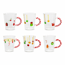 WD Lifestyle | Tazza in Vetro Borosilicato 425 ml con Manico Candy Cane – Collezione Natale
