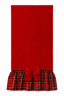 Fiori di Lena | Runner in Velluto con Rouches Scozzese 140x39cm