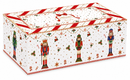 Easy Life | Set aperitivo in Acacia 29x13 cm con 4 ciotole in porcellana Nutcracker Twist