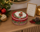 Easy Life | Portagioie Tondo Ø 10 cm con coperchio in porcellana Christmas Teddy
