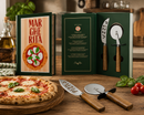 Easy Life | Set 2 pezzi - Coltello Pizza e Tagliapizza in box regalo Gift Novels