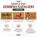 Simple Day | Zerbino Natalizio in Fibra di Cocco 45×75 cm – 3 Decori