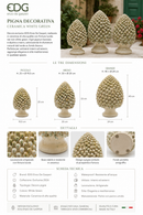 EDG Enzo De Gasperi |  Decoro Pigna in ceramica