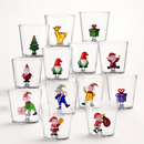 Ichendorf Milano | Bicchiere Natalizio Christmas Tales in Vetro Borosilicato – 14 Decori