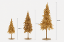 EDG Enzo De Gasperi | Decorazione Pino Glitter con Base
