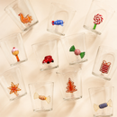 Ichendorf Milano | Bicchiere Natalizio Sweet & Candy in Vetro Borosilicato – Decori Assortiti