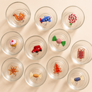Ichendorf Milano | Bicchiere Natalizio Sweet & Candy in Vetro Borosilicato – Decori Assortiti