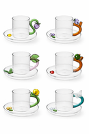 Ichendorf Milano | Tazzina da Caffè Fruits and Flowers in Vetro Borosilicato