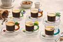 Ichendorf Milano | Tazzina da Caffè Fruits and Flowers in Vetro Borosilicato