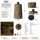 EDG Enzo De Gasperi | Base Tronco H 45 cm effetto legno per Albero Natale