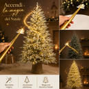 EDG Enzo De Gasperi | Albero di Natale Pino Cortina Innevato con 3400 Mini LED H 240 cm