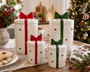 Easy Life | Barattolo Decorativo Cilindrico in Ceramica Ribbon