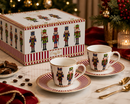 Easy Life | Set 2 Tazzine Caffè 80 ml con piattino Nutcracker