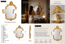 Seletti | Specchio da Parete Tetris Mirror oro 70x90 cm.