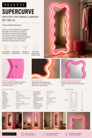 Seletti | Supercurve Specchio con Cornice Luminosa 90x185 cm – Design Brigolin Baschera