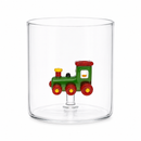 WD Lifestyle | Bicchiere in vetro borosilicato con decorazione interna Natale