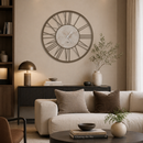 Arti & Mestieri | Orologio da Parete Big 90 cm.  – Design con Quadrante Effetto Marmo