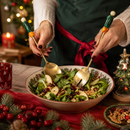 WD Lifestyle | Set 2 pz. Posate insalata in Acciaio con Manico in Resina Natalizio