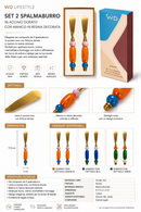 WD Lifestyle | Set 2 Spalmaburro in Acciaio Dorato con Manico in Resina Natalizio