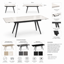 Ikone | Tavolo Oreste Allungabile 120×80 cm – Estensibile fino a 180×80 cm