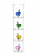 Ichendorf Milano – Qeeboo | Set 4 Pz. Bicchieri coniglio Design Colorato