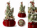 Fiori di Lena | Alberello con base in Velluto e Renna Luxury H 50 cm