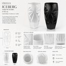 Onlylux | Vaso Iceberg in Vetro – H 30 cm