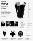 Onlylux | Vaso Wave in Vetro – H 30 cm