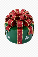 Fiori di Lena | Portacandela Pacco Regalo in Resina Ø 9 x H 9 cm