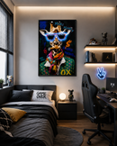 Palais Royal – Lamart | Quadro Giraffa con Cornice 60x90 cm e Illuminazione LED