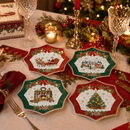 Easy Life | Set 4 piatti dessert Ø 16 cm in porcellana Christmas Heritage