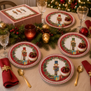 Easy Life | Set 4 piatti dessert Ø 19 cm in porcellana Christmas Teddy