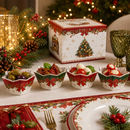 Easy Life | Set 4 ciotole Ø 11 cm in porcellana Christmas Heritage