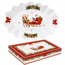 Easy Life | Piatto Ovale 25x17 cm in porcellana Christmas Heritage