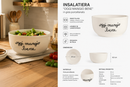 Simple Day | Insalatiera "Oggi si mangia bene" in Gres Porcellanato