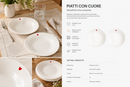 Simple Day | Set 2 pz. Piatti fondi Cuore