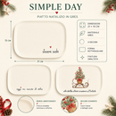 Simple Day | Piatto in Gres 21×15 cm – 3 Decori