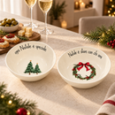 Simple Day Set 2 Coppette Natalizie in Gres Effetto Organico