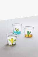 Ichendorf Bicchiere Cactus Desert Plants Fatto a Mano in Vetro Borosilicato - By Alessandra Baldereschi foto espositiva