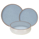 Fade Maison | Servizio Piatti 18 Pezzi Biscuit Light Blue in Stoneware