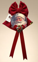 Madame Fioccò | Fiocco Natalizio con Tamburello Babbo Natale